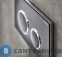картинка Клавиша смыва Geberit SIGMA21 115.884.SJ.1 двойной смыв (черные, глянцевый хром)