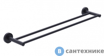 картинка Полотенцедержатель Timo Saona 13056/03 Black двойной