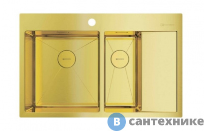 картинка Кухонная мойка OMOIKIRI Akisame 78-2-LG-L (4973087)