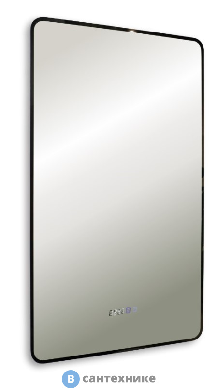Зеркало AZARIO INCANTO 600*1000-3 подогрев, часы, сенсор выкл (LED-00002537)