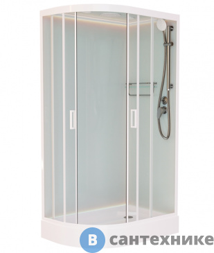картинка Душевая кабина Frank F418R White правосторонняя