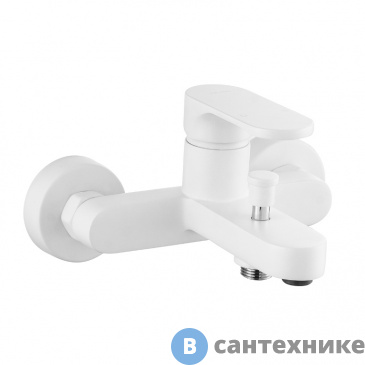 картинка Смеситель AZARIO VIANO AZ-158305026 для ванны с коротким изливом, белый матовый