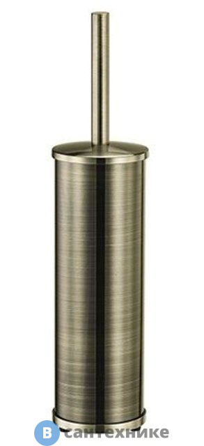 Щетка для унитаза WasserKRAFT K-1017 напольная металл, покрытие "светлая бронза"