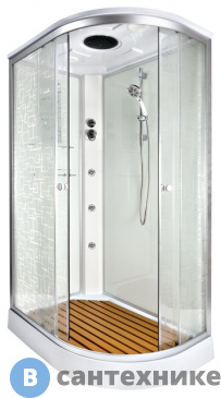 картинка Душевая кабина Deto ЕМ1511 L с гидромассажем (1100*800*2200)