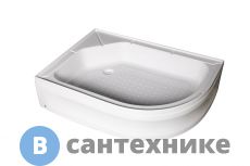 Душевой поддон WEMOR 120/80/24 L асимметрия 1200*800*240 мм (10000002120)
