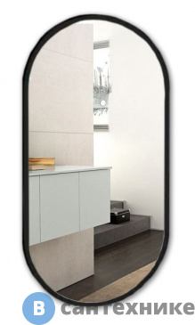 картинка Зеркало AZARIO Виола-лофт 500*1000 без подсветки, рама пластик, гор-вер (ФР-00002431)