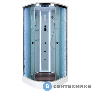 картинка Душевая кабина DTO EM1590 LED с гидромассажем