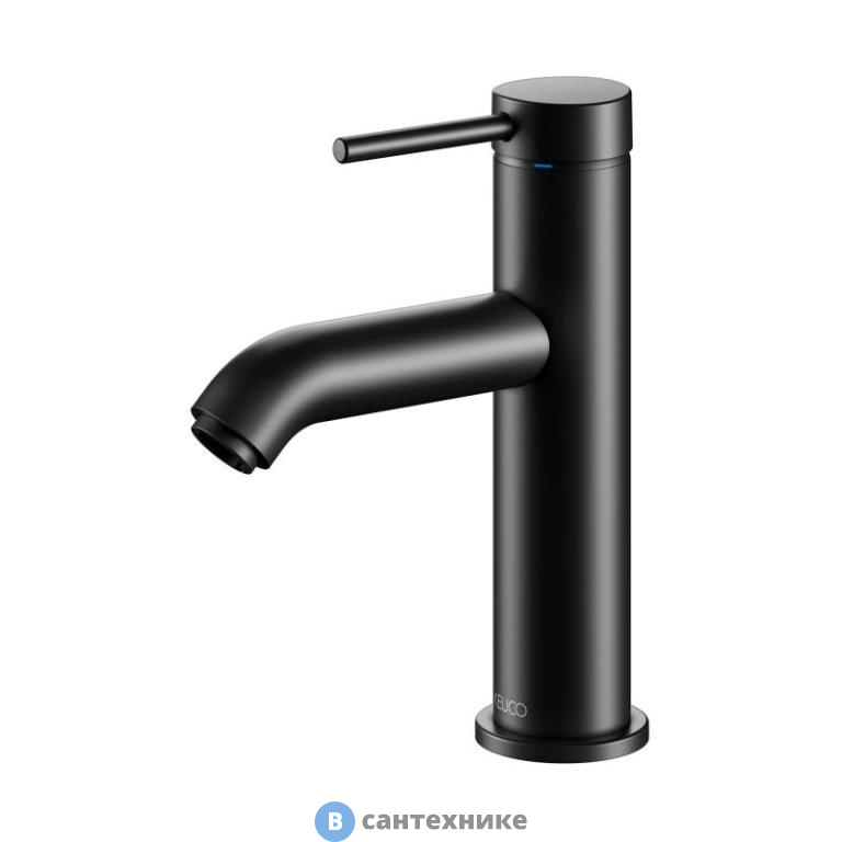 Смеситель Keuco IXMO SOFT для умывальника, без гарнитуры, чёрный матовый (59502372100)