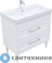 картинка Тумба под раковину Aquanet Бостон new 80 белый сатин (ручки золото) (347182)