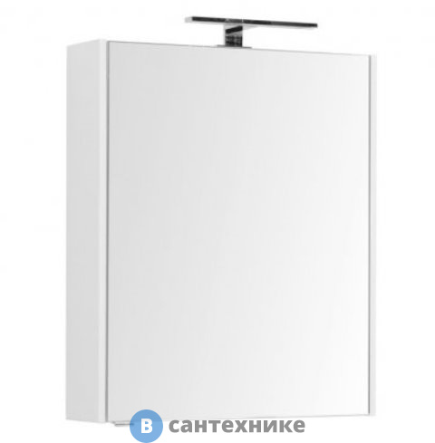 Зеркало Aquanet Палермо 60 белый глянец (203939), без светильника