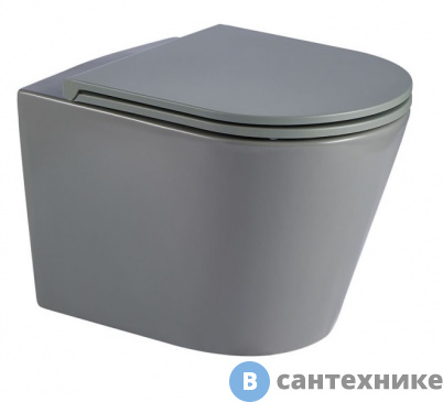 картинка Унитаз с инсталляцией WELTWASSER и кнопкой смыва (AMBERG 350 + SALZBACH 043 MT-GR + AMBERG RD-BL)