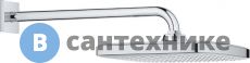 Верхний душ Grohe 26682000 с кронштейном Tempesta 250 CUBE квадратный (хром)