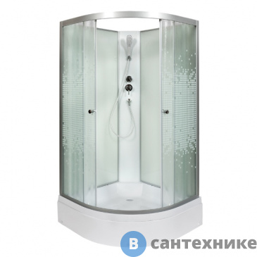 картинка Душевая кабина Deto L 710 N без крыши (100х100х200 см)