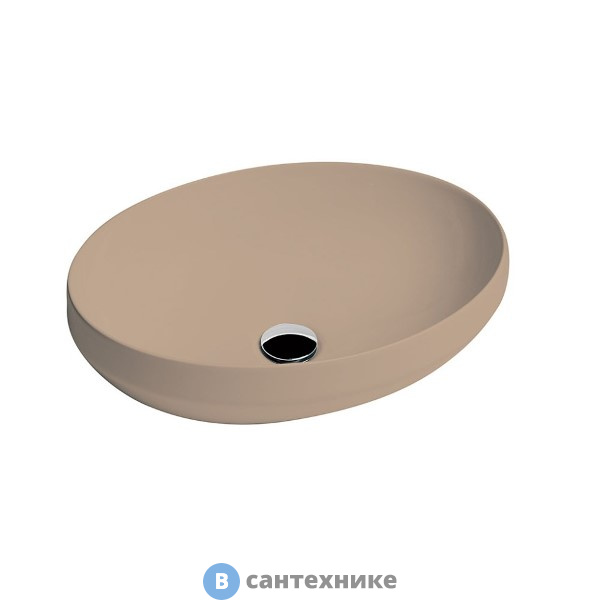 Раковина AXA Decus 8510010 накладная овальная 500х350х150 мм, Sahara Matt