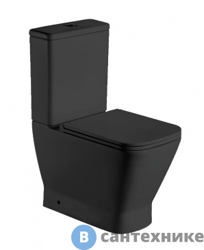 картинка Унитаз с бачком WELTWASSER ROTBACH 001 MT-BL черный матовый