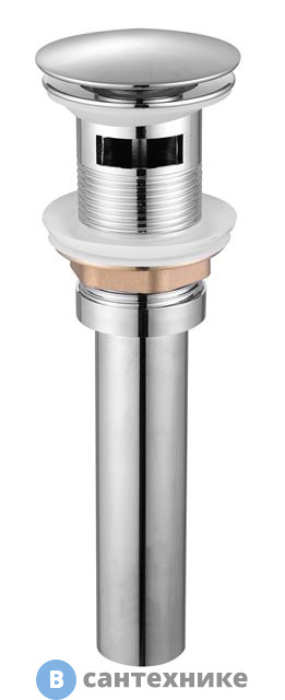 Донный клапан WELTWASSER WW PP GL-CR для раковины, хром