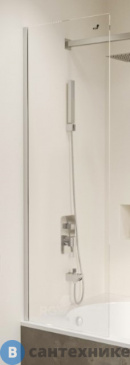 картинка Шторка на ванну RGW SC-56 хром/Прозрачное/6 мм 50*150 (351105650-11)