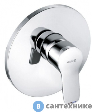 картинка Встраиваемый смеситель Kludi PURE&EASY 376550565 для душа, внешняя часть