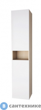 картинка Пенал Dreja Perfecto универсальный, дуб/белый лак (99.0804)