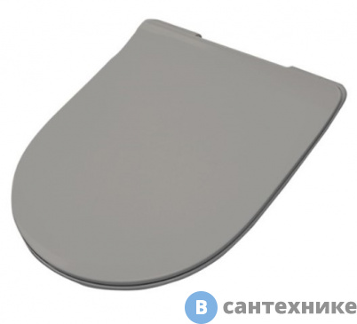 картинка Сиденье Artceram FILE 2.0 для унитаза, супер тонкое, быстросьемное с микролифтом , grigio oliva (FLA014 15)