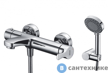 картинка Смеситель WasserKRAFT Berkel 4801 для ванны с коротким изливом латунь, хромоникелевое покрытие