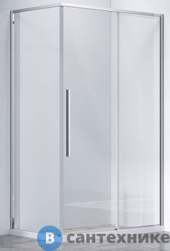 картинка Душевой уголок Vincea Slim-N VSR-4SN9010CL, 1000*900, хром, стекло прозрачное, без поддона