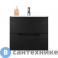 картинка Тумба Orange Li-60Tub+Ra подвесная Line 60 чёрная с раковиной, чёрный матовый, 62х53х47 см