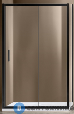 картинка Душевой уголок Vincea Garda VSR-1G9015CLB, 1500*900, черный, стекло прозрачное, без поддона