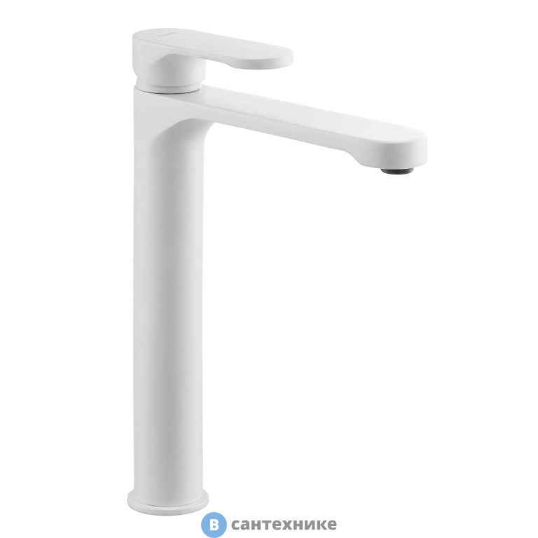 Смеситель AZARIO VIANO AZ-158345526 для раковины высокий, белый матовый