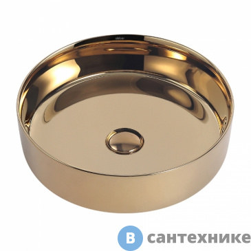 картинка Раковина ABBER Bequem AC2109GG золото накладная