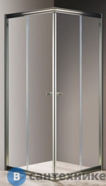 картинка Душевой уголок Cezares GIUBILEO-A-2-100-SCORREVOLE-C-Br (1000x1000x1950) без поддона