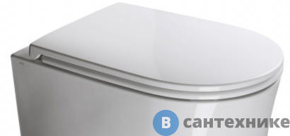 картинка Сиденье AXA DP AF8401 с крышкой для унитаза, soft-close, White Glossy