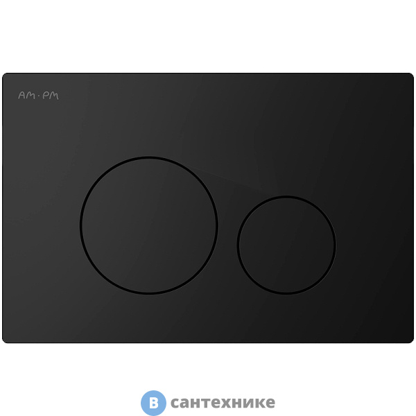 Клавиша смыва AM.PM I049038 Pro L, для инсталляции пневматическая, пластик, чёрный матовый