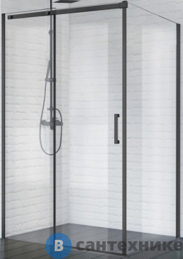 картинка Душевой уголок BelBagno ACQUA-AH-1-140/90-C-NERO 1400x900x1950 без поддона