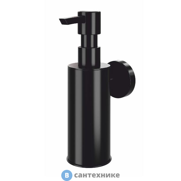 Дозатор WasserKRAFT K-1399 чёрный для жидкого мыла, антивандальный