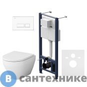 Унитаз с инсталляцией AM.PM IS47001.701700 с клав. Pro S с сид. м/лифт