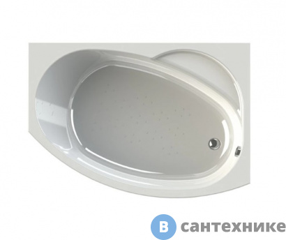 картинка Акриловая ванна Vannesa Монти 150х105 каркас, правая (2-01-0-2-1-213), без сифона