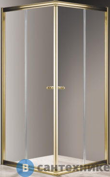 картинка Душевой уголок Cezares GIUBILEO-A-2-90-SCORREVOLE-C-G (900x900x1950) без поддона
