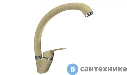 картинка Смеситель GranFest Z3323 для кухни (бежевый)