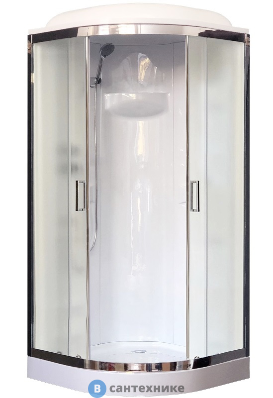 Душевая кабина Royal Bath RB 90HK1-M-CH 900*900*2170 (матовое)