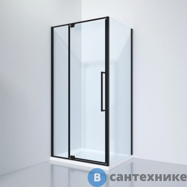 картинка Душевое ограждение Black&White S818 BC (1000х800х1950), без поддона