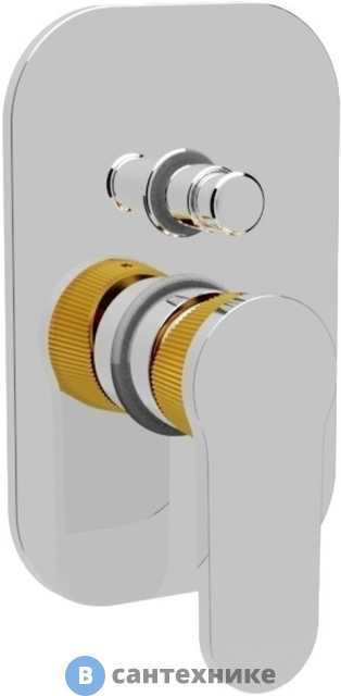 Смеситель Cezares DIANA-VDIM-01 встраиваемый однорычажный для душа с переключателем, хром