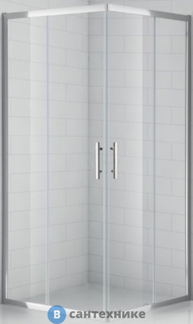 Душевой уголок Cezares ECO-O-A-2-90-C-Cr (900x900x1900) без поддона
