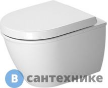 Унитаз подвесной Duravit Darling New с крепление Durafix, 360х485мм, белый (2549090000), без сиденья