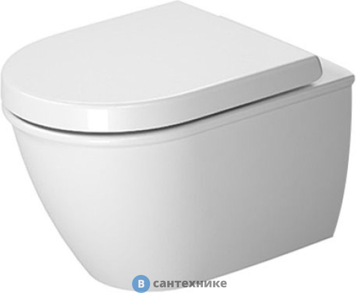 Унитаз подвесной Duravit Darling New с крепление Durafix, 360х485мм, белый (2549090000), без сиденья