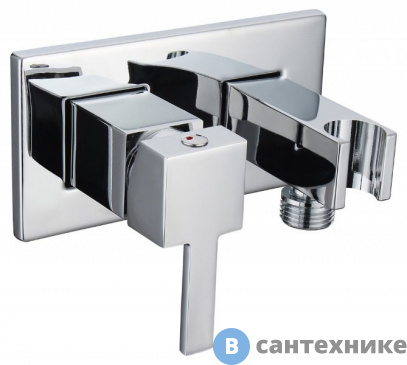 картинка Смеситель Cezares CZR-DA6-01 для гигиенического душа со штуцером с держателем, хром