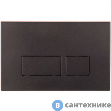 картинка Кнопка смыва Boheme 664-B для инсталляции, пластик black
