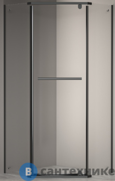 картинка Душевой уголок RGW PA-82B чёрный/Прозрачное/6 мм 100*100*195 (41088200-14), без поддона