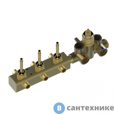 картинка Внутренняя часть Bongio для встроенного термостатического смесителя на 3 выхода (09730/03)