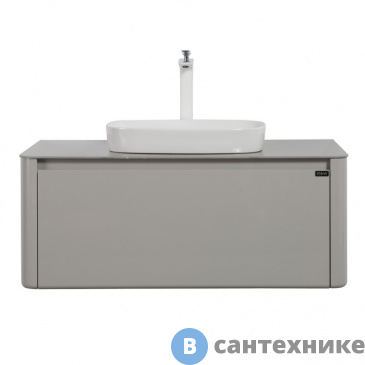 картинка Тумба с раковиной Black&White U915.1000 Blum металлический ящик (1000x545x400)